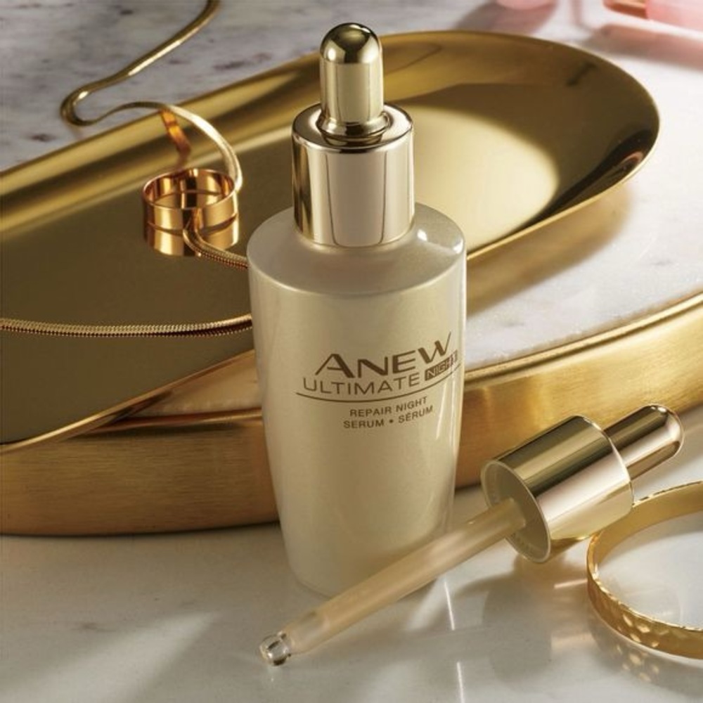 NIB Avon Anew Ultimate Night Repair Serum - Anti-Aging, Hydrating, Brightening